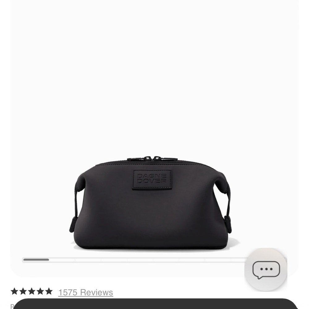 Dagne Dover cosmetic bag black size large new